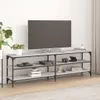 vidaXL TV-Schrank Grau Sonoma 160x30x50 cm Holzwerkstoff Produktbild-Vorschau 2