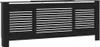 vidaXL MDF Heizkörperverkleidung Schwarz 205 cm Produktbild-Vorschau 1