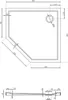 Mexen Flow piatto doccia pentagonale slim 80 x 80 cm, nero Anteprima dell’immagine prodotto 6