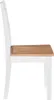 vidaXL Chaises de salle à manger 2 pcs. Blanc Bois massif Voir les images du produit 3