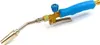 A propane soldering torch with a blue handle and brass fittings, shown against a white background. Produktbild-Vorschau