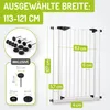 BOMI® Extrahoch Treppenschutzgitter 73-161 cm | Zum Klemmen Produktbild-Vorschau 2