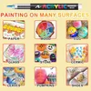120 Farben Acrylstifte Set, Acrylmarker mit Pinselspitze, Produktbild-Vorschau 10