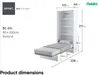 MEBLINI Schrankbett Bed Concept - Wandbett mit Lattenrost - Produktbild-Vorschau 8