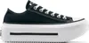 A studio shot of a black Converse platform sneaker against a white background. Voir les images du produit