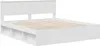vidaXL Struttura letto con testiera bianca 200 x 200 cm in Anteprima dell’immagine prodotto 4