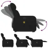 CLORIS Massagesessel mit Aufstehhilfe Schwarz Stoff - Produktbild-Vorschau 6