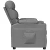 vidaXL Fauteuil relax gris clair Tissu Voir les images du produit 4