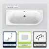 Asymmetrische Badewanne - 170 x 75 cm - Links - ohne Produktbild-Vorschau 1