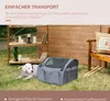 PawHut Hundebox faltbar Hundetransportbox mit Seitentasche, Produktbild-Vorschau 4