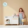 Houten wasmachine en speelkeuken 2-in-1 voor kinderen – Productafbeelding-voorbeeld 3