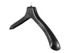 A black plastic coat hanger is shown against a white background. Produktbild-Vorschau
