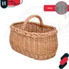 A wicker basket is shown in front of a blueprint-style drawing of a house. Náhled obrázku produktu