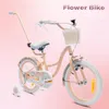 Vélo enfant 16 pouces 4-6 ans Vélo à fleurs abricot Sun Voir les images du produit 2