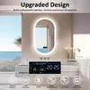 Miroir de salle de bain ovale Vrygle Bluetooth 50 x 80 cm, Voir les images du produit 19