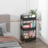 Carrello da cucina multifunzionale a 3 ripiani con maniglia Anteprima dell’immagine prodotto 4