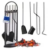 Relaxdays 4052025222918, Set voor open haard, Zwart, Productafbeelding-voorbeeld 1