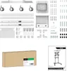 PureMounts® TV Standfuß, mobil, Display 37-70", weiß, Höhe Produktbild-Vorschau 5
