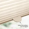 Sonello Plissee Klemmfix ohne Bohren 80cm x 120cm Hellcreme Produktbild-Vorschau 6