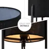 Stehleuchte Tischleuchte Wohnzimmer Schlafzimmer Stofflampe Produktbild-Vorschau 4