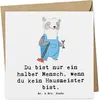 Mr. & Mrs. Panda Glückwunschkarte Hausmeister Herz - Weiß - Produktbild-Vorschau 1