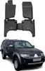 2005-2015 Mitsubishi L200 tappetini TPE nero 4 pezzi Anteprima dell’immagine prodotto 1