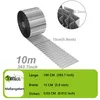 A roll of corrugated metal edging and a close-up of its structure, with dimensions and specifications displayed. Náhľad obrázku produktu
