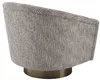 Casa Padrino Luxus Drehsessel Beige / Matt Gold 85 x 76 x Produktbild-Vorschau 4