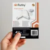 A hand holds a product package for an angel costume. Produktbild-Vorschau