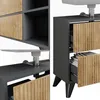 Mobiletto per lavabo Vicco Leano Antracite/quercia di Anteprima dell’immagine prodotto 6