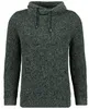 Ragman V-Ausschnitt Pullover Strick mit Kragen in grün
