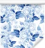 10m VLIES TAPETE Rolle Natur Flora Rosen Blumen Blätter Produktbild-Vorschau 1