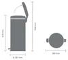 Brabantia Treteimer Newicon 30,0 L Stahl matt Produktbild-Vorschau 16