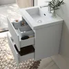 Waschtisch mit Unterschrank 50cm BOKAV Badmöbel Set Weiß Produktbild-Vorschau 3