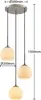 Lindby Hängelampe Jurian, Ø 32 cm, 3-flg., nickel/opal, Produktbild-Vorschau 3