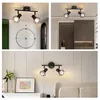 ZMH reflektor sufitowy 2 płomienny Czarny E14 Styl Vintage Podgląd zdjęcia produktu 6