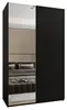 MEBLE KRYSPOL LUX 3 Schrank - 245,5x150x64cm - Schwarz, Produktbild-Vorschau 2