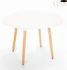 Tavolo rotondo in legno design legno 100cm cucina bar Anteprima dell’immagine prodotto 5