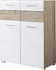 Schuhschrank Funny weiß und Silbereiche Breite ca. 84 cm Produktbild-Vorschau 1