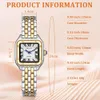 Damenuhr Rechteckige, Damen Analog Quarz Uhr mit Produktbild-Vorschau 4