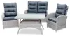 Green Spirit® Monte Carlo Lounge-Set 4-tlg. Polyrattan Produktbild-Vorschau 2