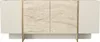 Sideboard Veyron mit 4 Türen in beiger Granit Optik und Produktbild-Vorschau 1