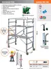 Échafaudage complet alu hauteur de travail 2.80m - FACAL - Voir les images du produit 2