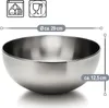 com-four® Salatschüssel Ø 29 cm aus Edelstahl - große Produktbild-Vorschau 2