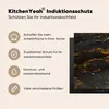 KitchenYeah© Herdabdeckplatte Marmor - Limette - Schwarz - Produktbild-Vorschau 6