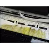 Close-up view of a printer's internal components, specifically a cleaning pad stained with ink. Produktbild-Vorschau