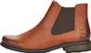 A side view of a brown leather Chelsea boot. Produktbild-Vorschau