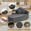 Merax : chaise longue avec espace de rangement et structure Voir les images du produit 7