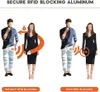 INF Portafoglio porta carte RFID Vera pelle Nero Anteprima dell’immagine prodotto 7