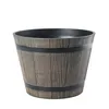 Blumentopf Holzimitat dunkelbraun 40 cm rund Madeira Produktbild-Vorschau 1